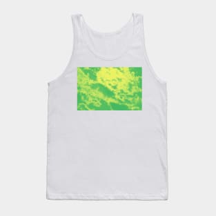 Green psychedelic Marble Clouds Tank Top